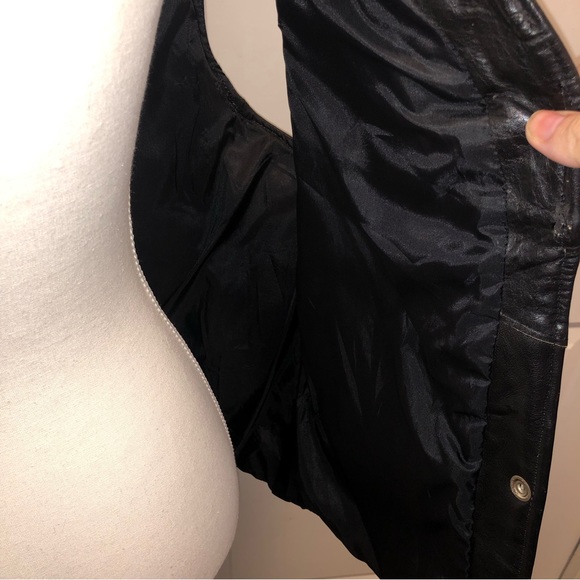 Branded garments inc mens motorcycle leather vest size large - Picture 6 of 9